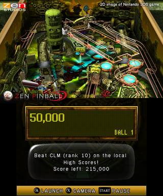 Illustration for article titled Zen Pinball 3D Coming to 3DS via Nintendo eShop This Fall